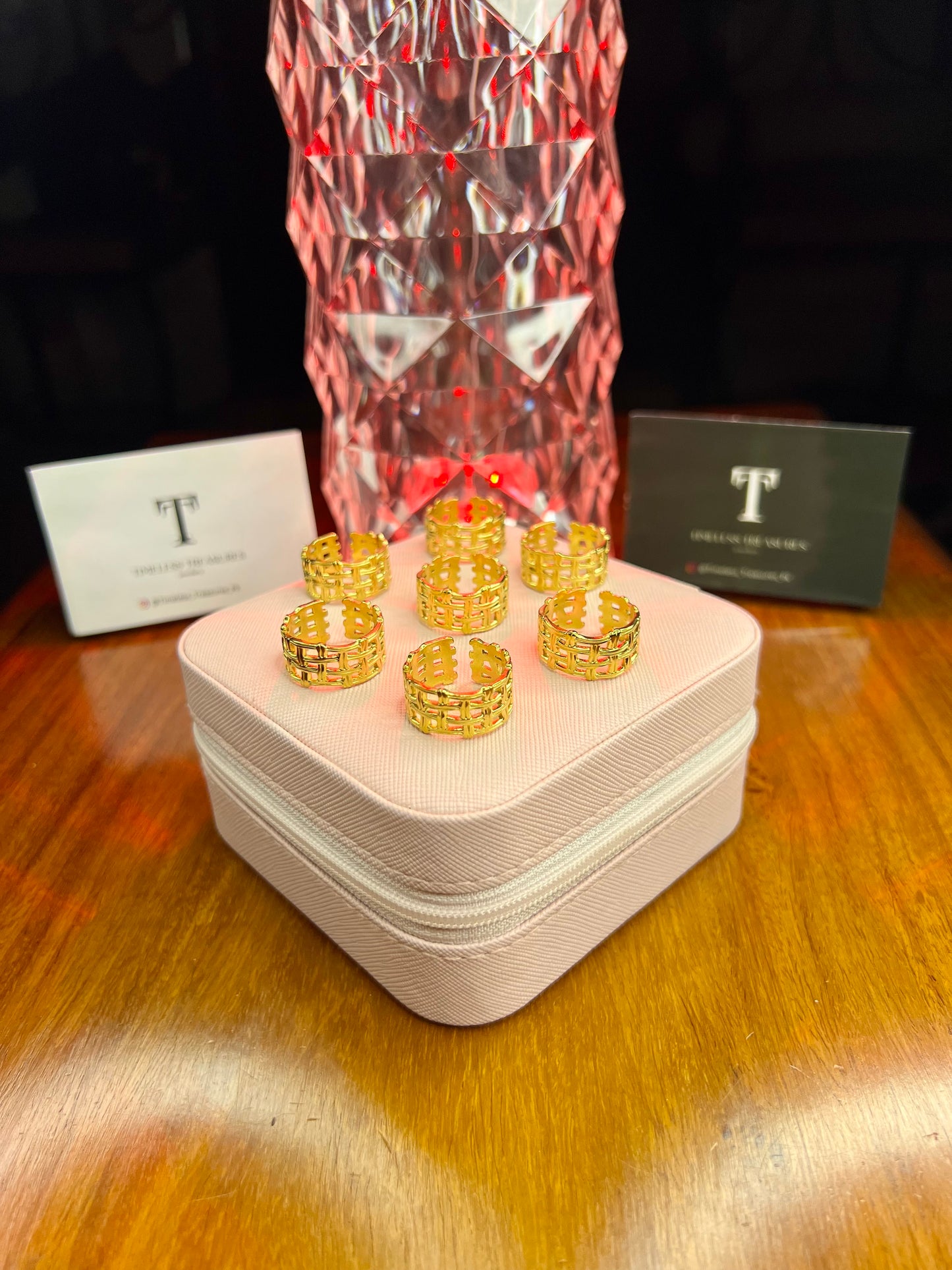 Premium Quality Stainless Steel 18k Webster Geometric Ring