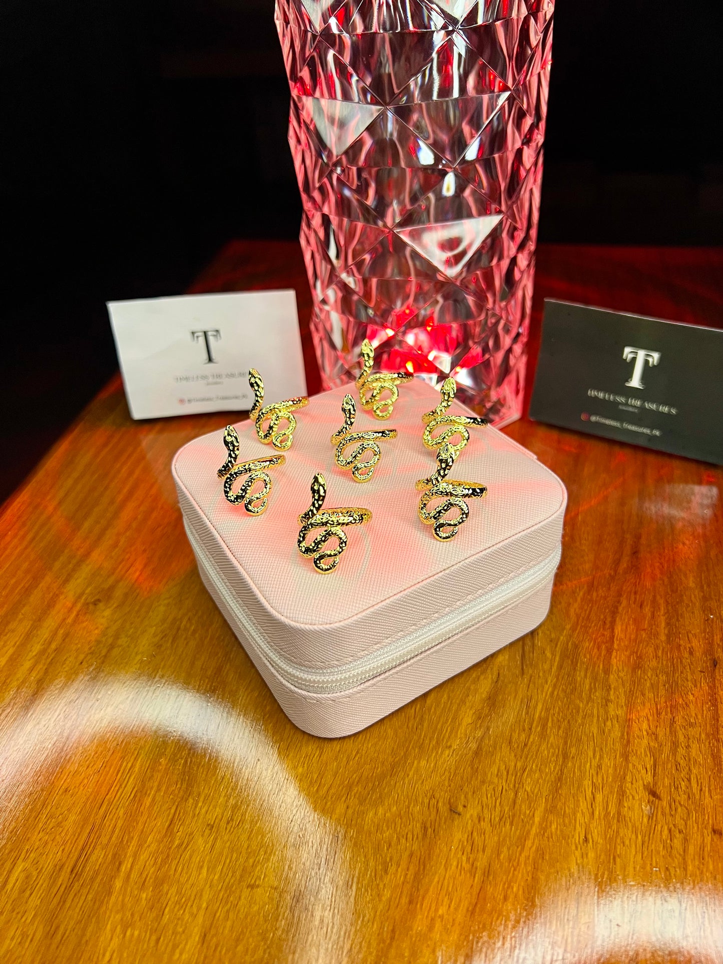 Premium Quality Stainless Steel 18k Python Ring