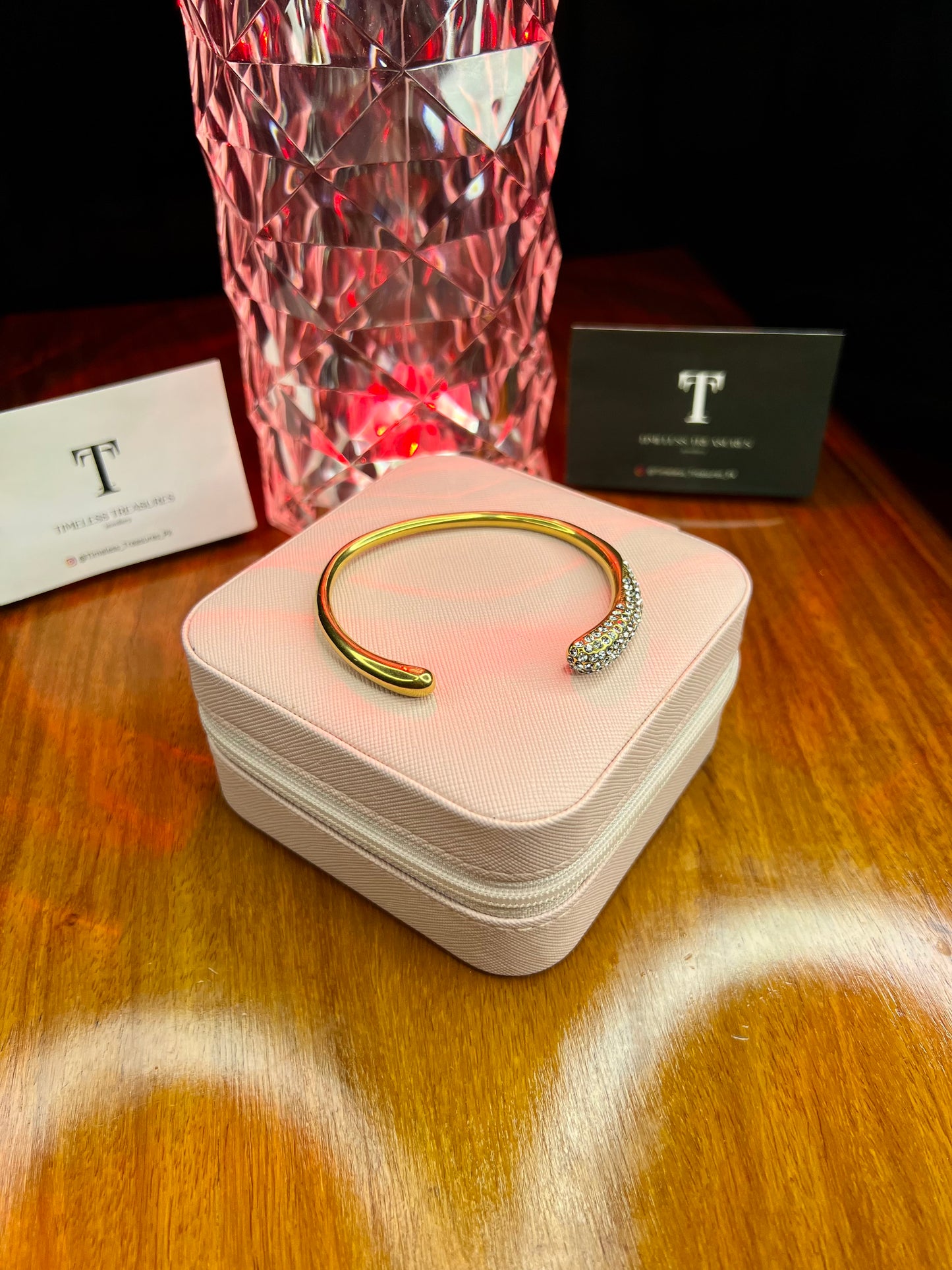 Premium Quality Stainless Steel 18k Eternal Prism Bangle