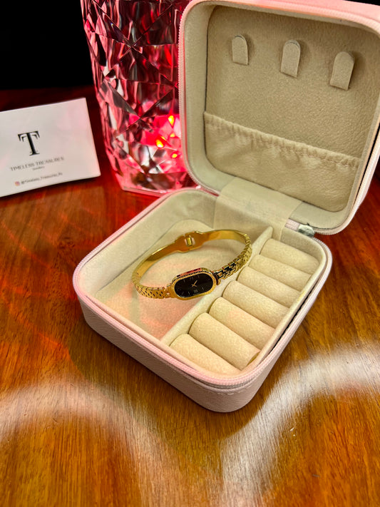 Premium Quality Stainless Steel 18k Timless Glow Watch Design Cuff