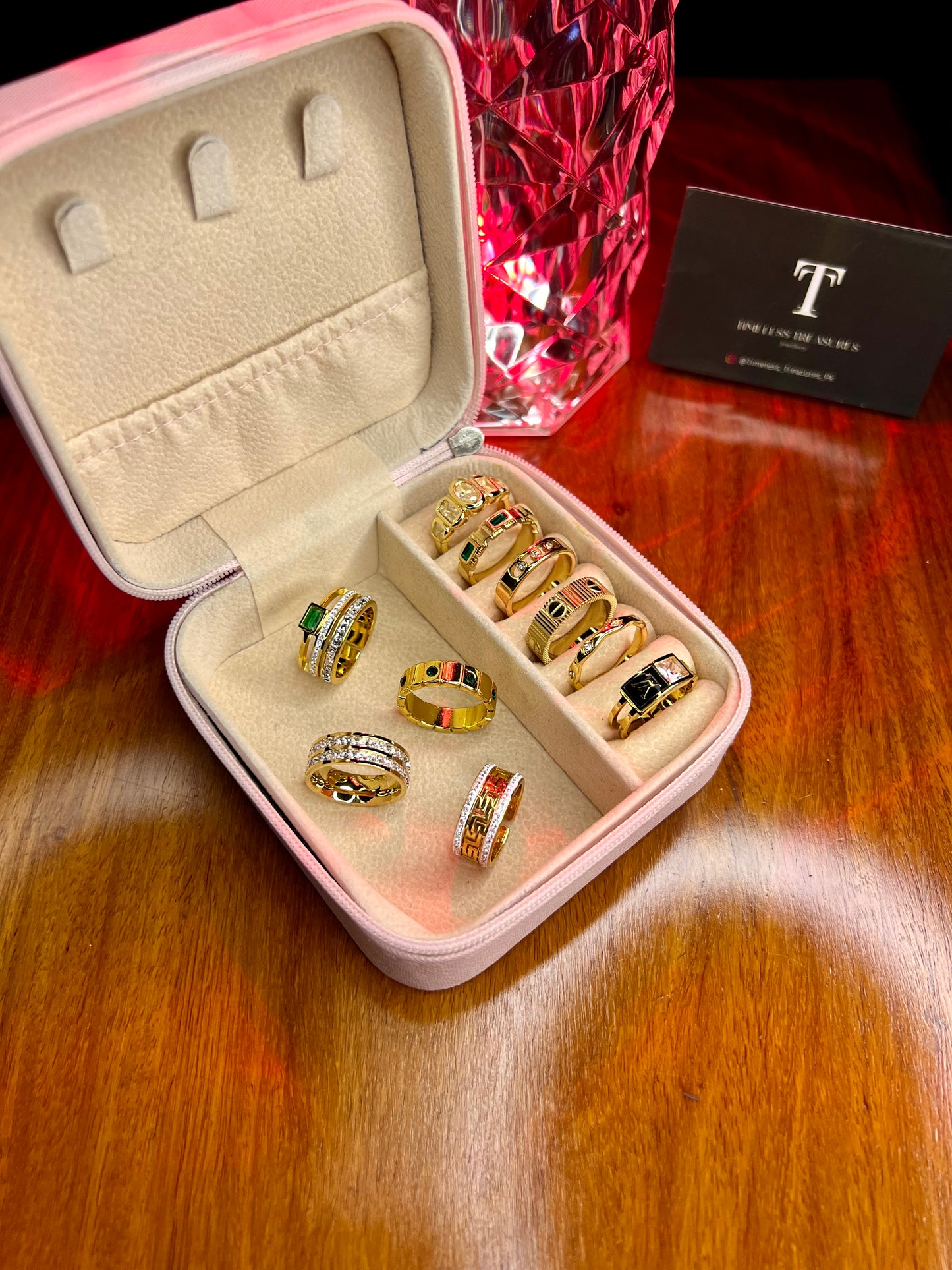 Premium Quality Stainless Steel 18k Gold Plated Rings
