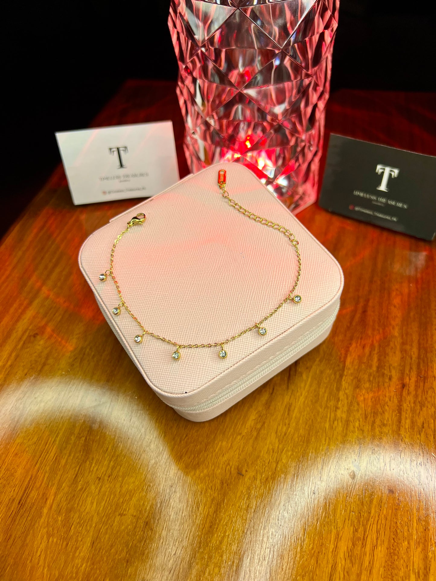 Premium Quality Stainless Steel 18k Royal Stone Bracelet