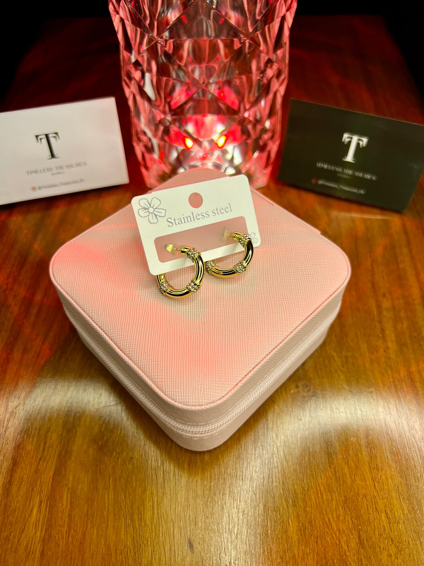 Premium Quality Stainless Steel 18k Gold Fine Hoops