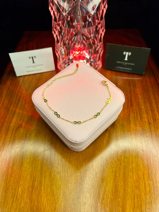 Premium Quality Stainless Steel 18k Infinity Grace Bracelet