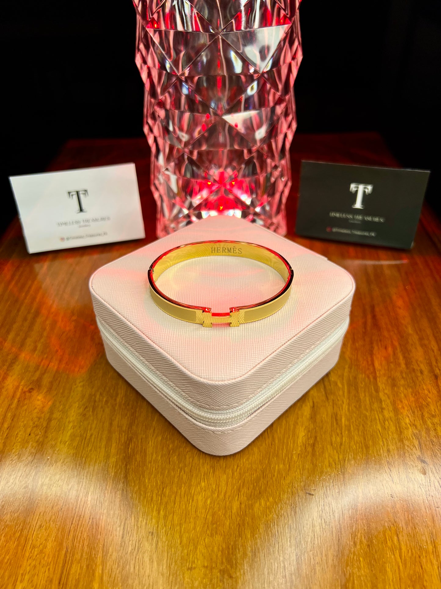 Premium Quality Stainless Steel 18k Hermes Gold Edition Handcuff