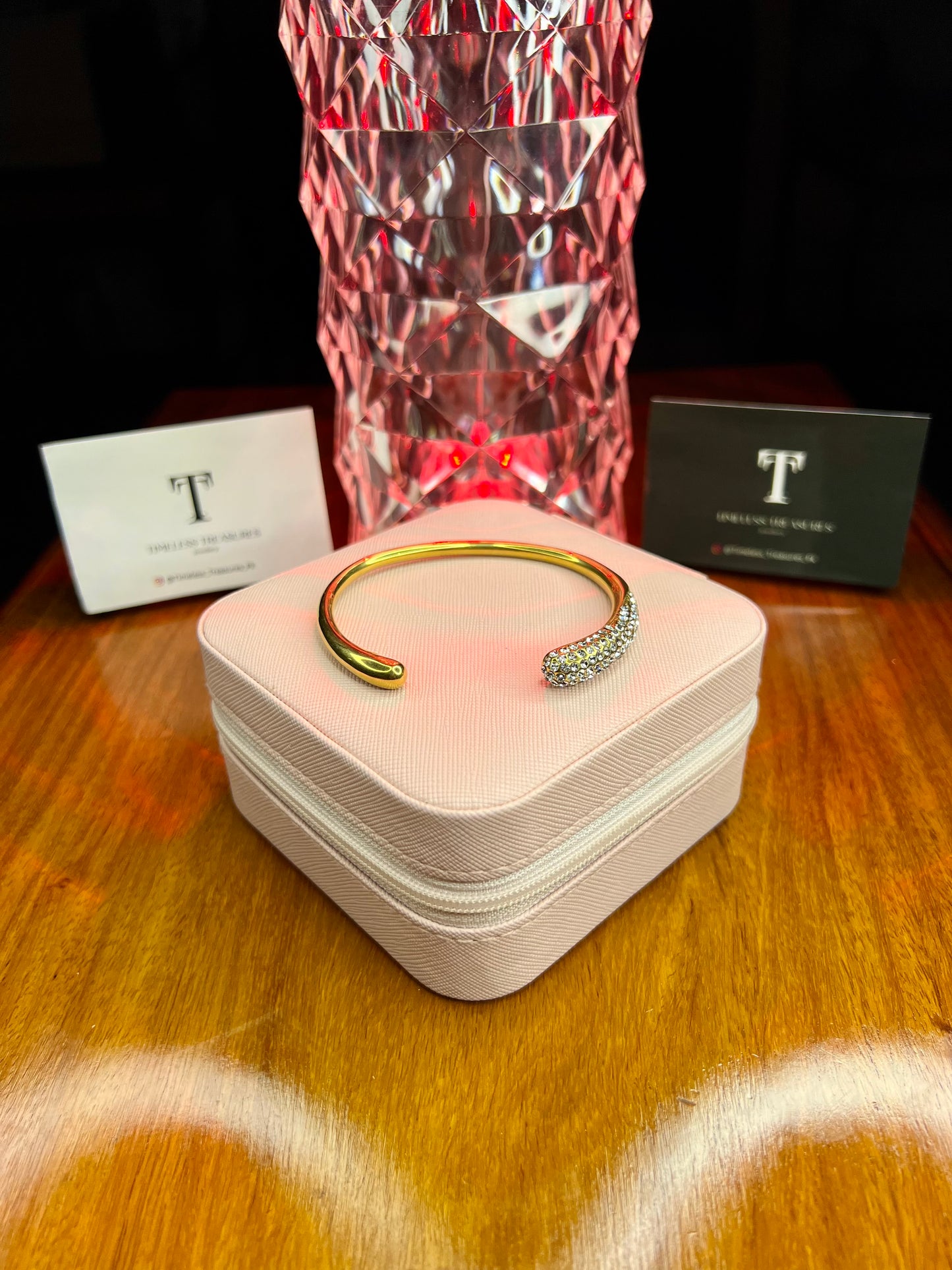 Premium Quality Stainless Steel 18k Eternal Prism Bangle