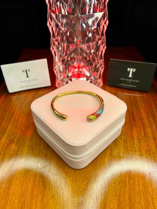 Premium Quality Stainless Steel 18k Rainbow Lux Handcuff