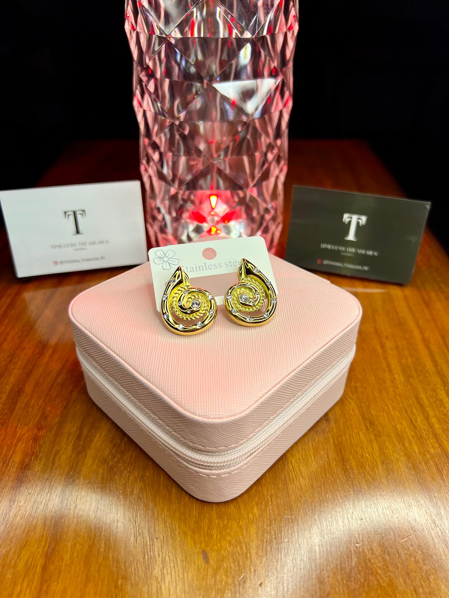 Premium Quality Stainless Steel 18k Shell Earrings