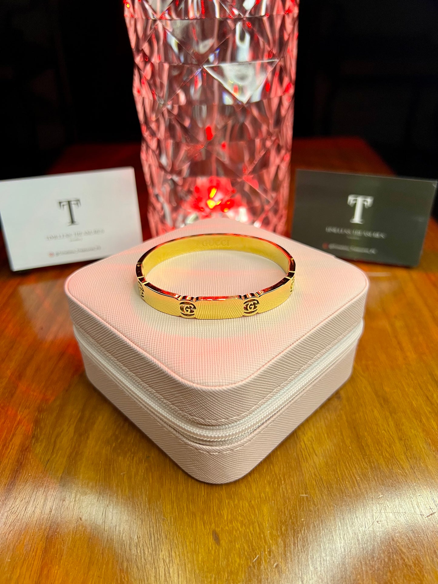 Premium Quality Stainless Steel 18k Gucci Gold Handcuff