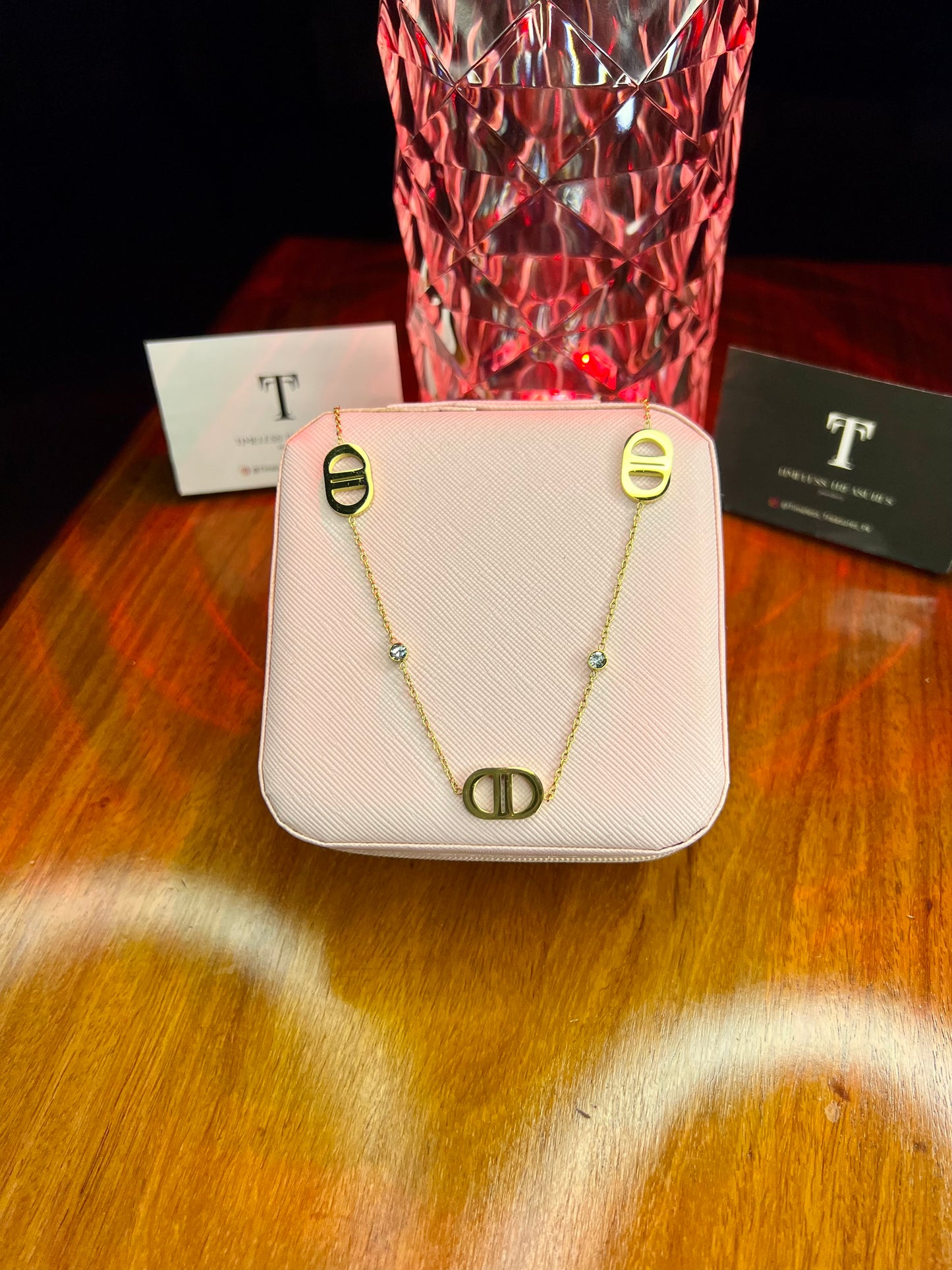 Premium Quality Stainless Steel 18k Gold Dior Necklace