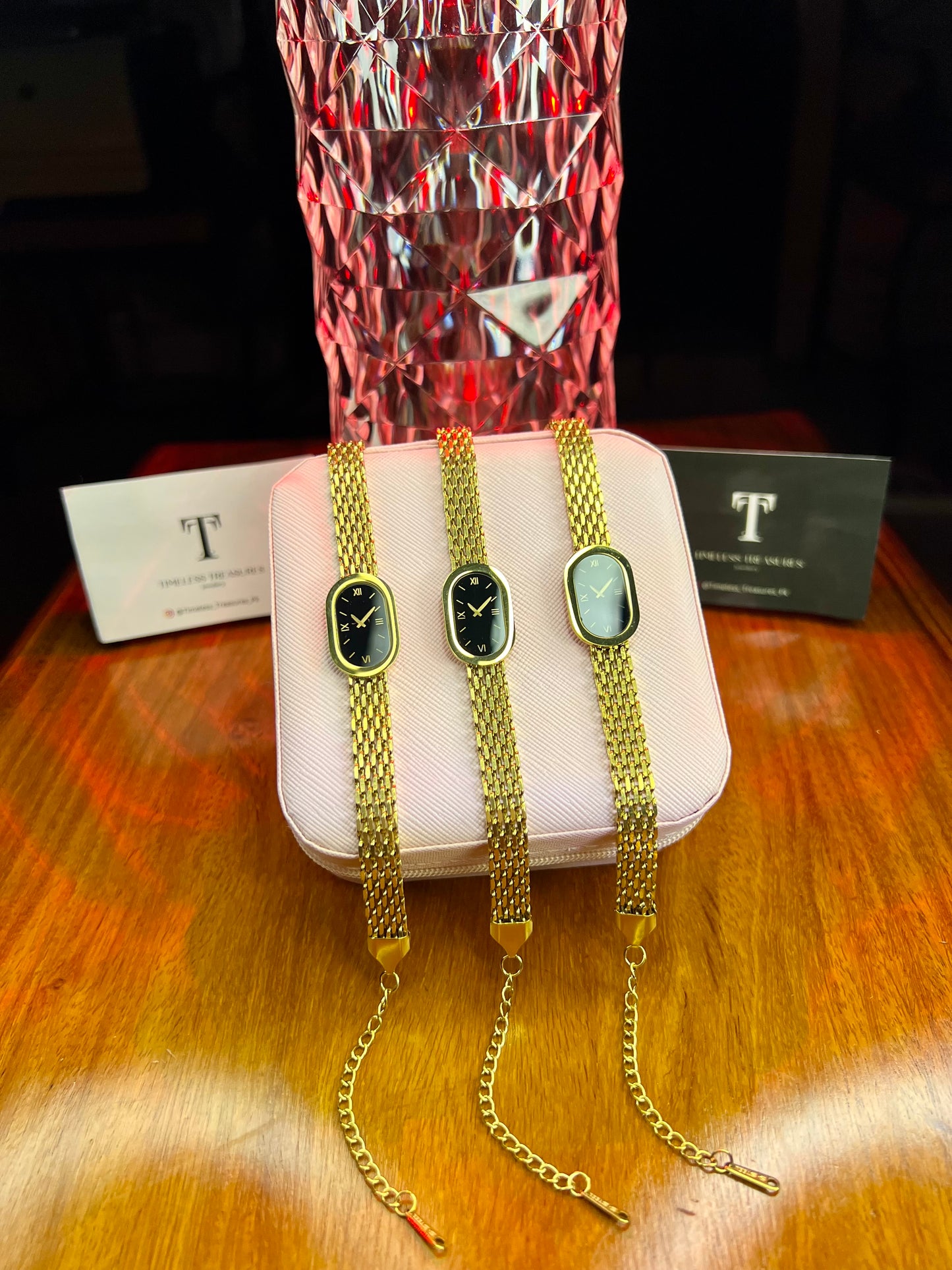 Premium Quality Stainless Steel 18k Timeless Glow Mesh Bracelet