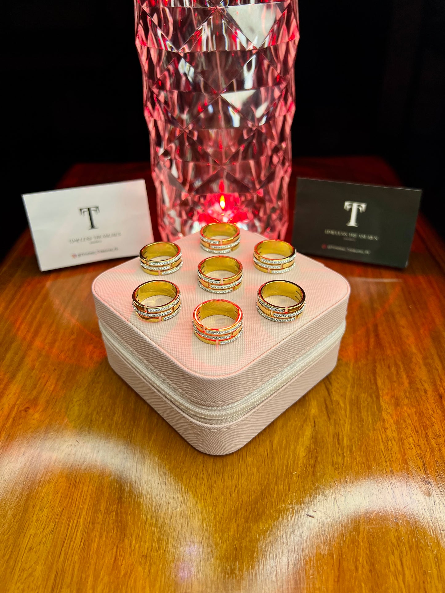 Premium Quality Stainless Steel 18k Lush Shine Ring