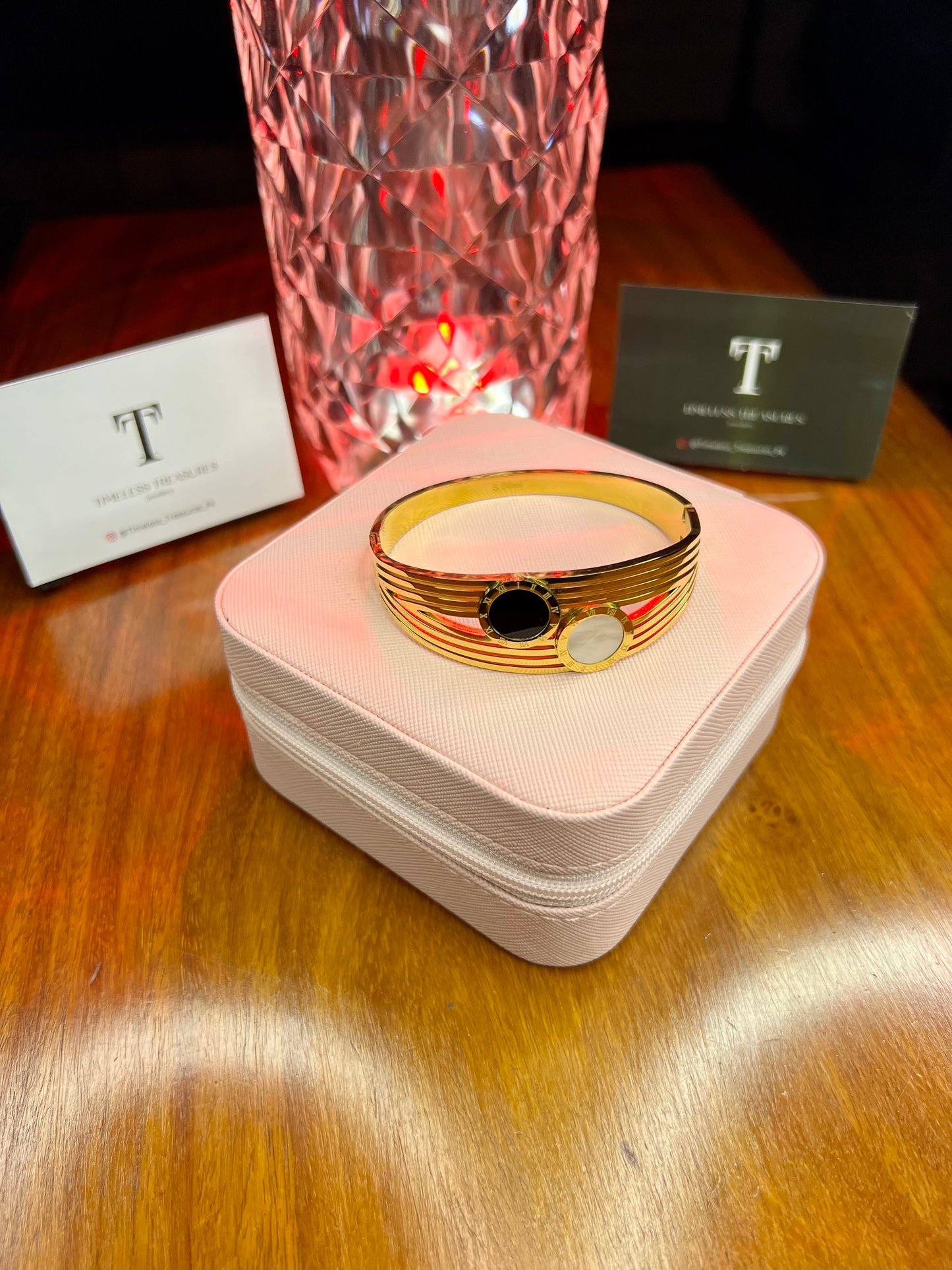 Premium Quality Stainless Steel 18k Double Roman Gold Handcuff