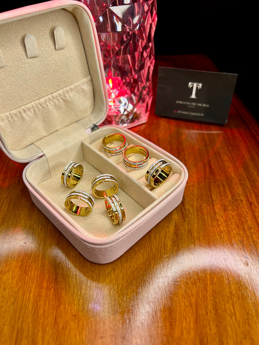 Premium Quality Stainless Steel 18k Lush Shine Ring