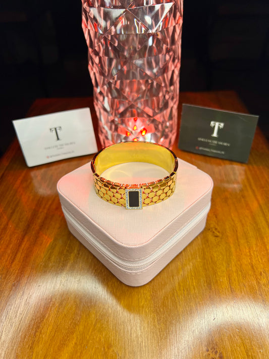 Premium Quality Stainless Steel 18k Black Tag Luxury Handcuff