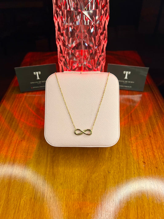 Premium Quality Stainless Steel 18k Infinity Gold Necklace