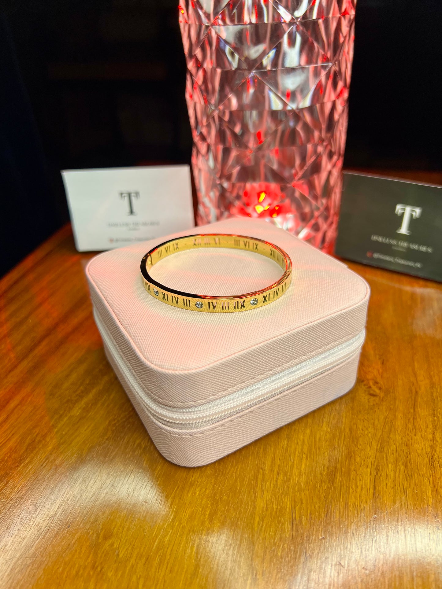 Premium Quality Stainless Steel 18k Roman Stone Handcuff