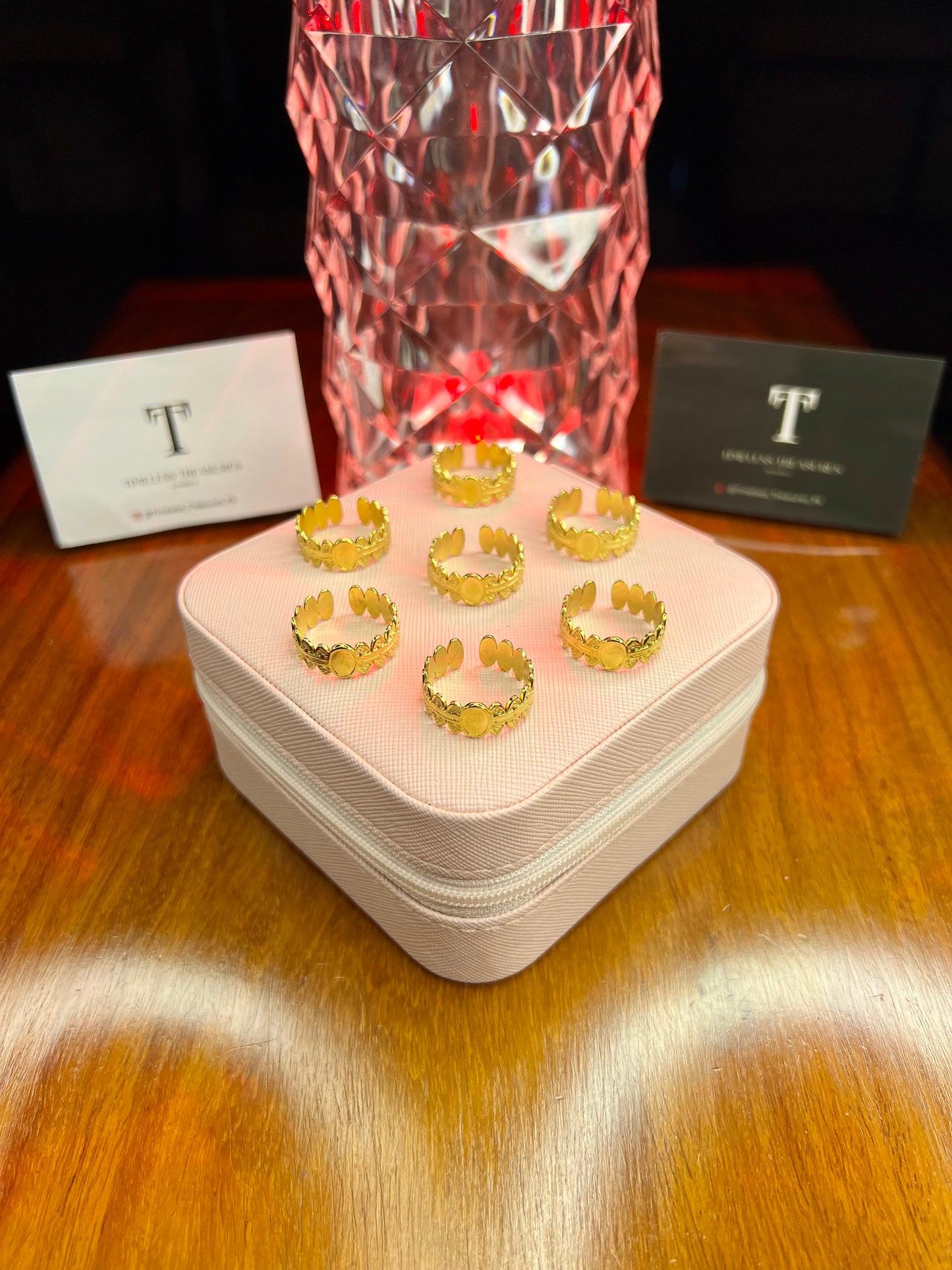 Premium Quality Stainless Steel 18k Crown Gold Ring