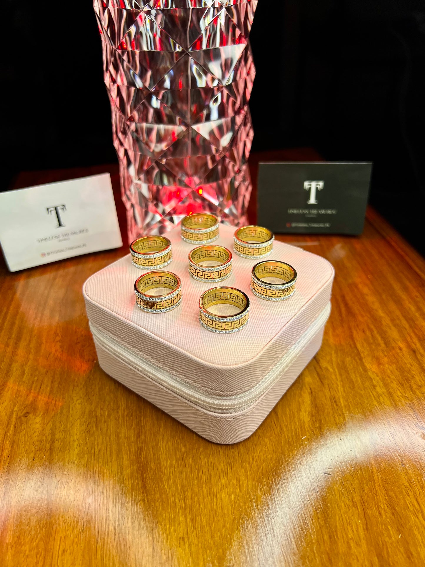 Premium Quality Stainless Steel 18k Eternal Maze Ring