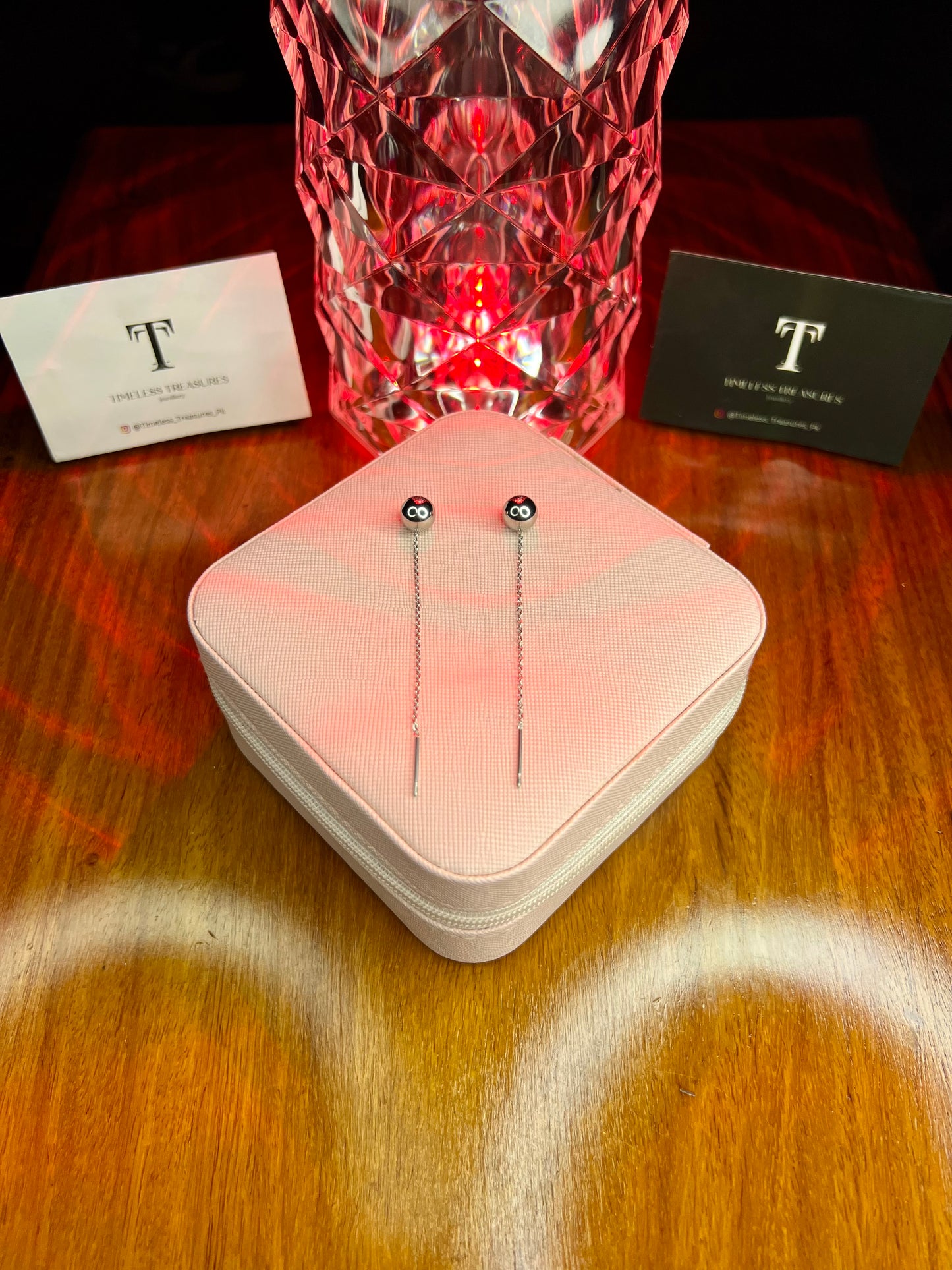 Premium Quality Stainless Steel 18k Gold Ball Drop Earrings