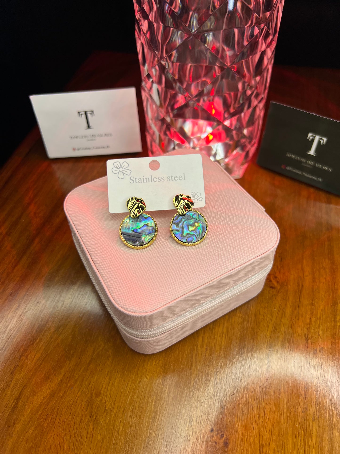 Premium Quality Stainless Steel 18k Cloud Rainbow Earrings