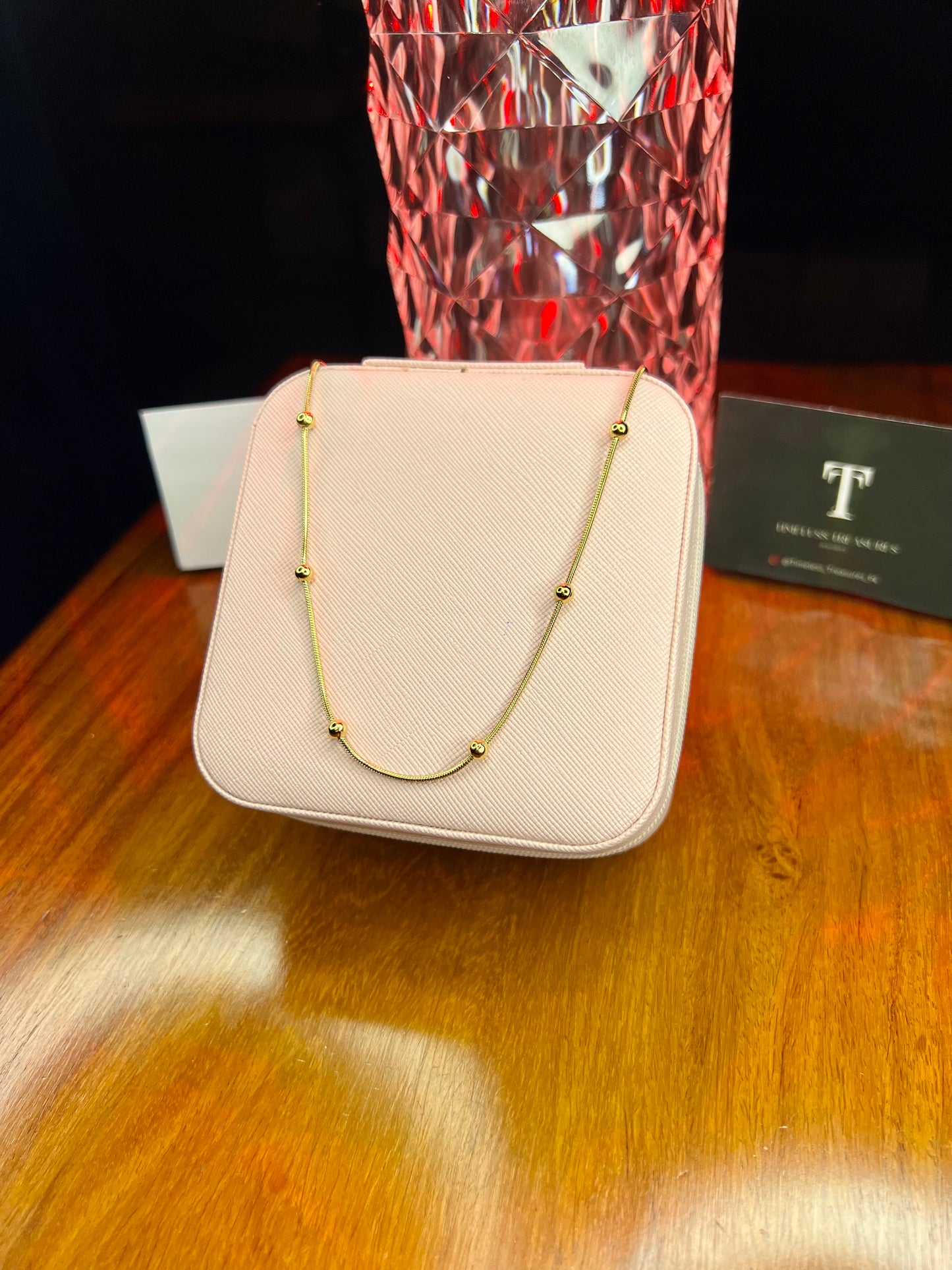 Premium Quality Stainless Steel 18k Ball Chain Necklace