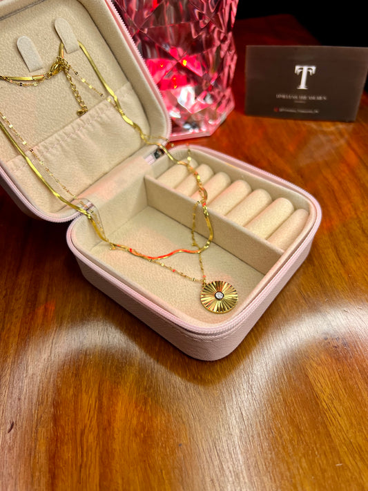 Premium Quality Stainless Steel 18k Double Chain Mahota Necklace
