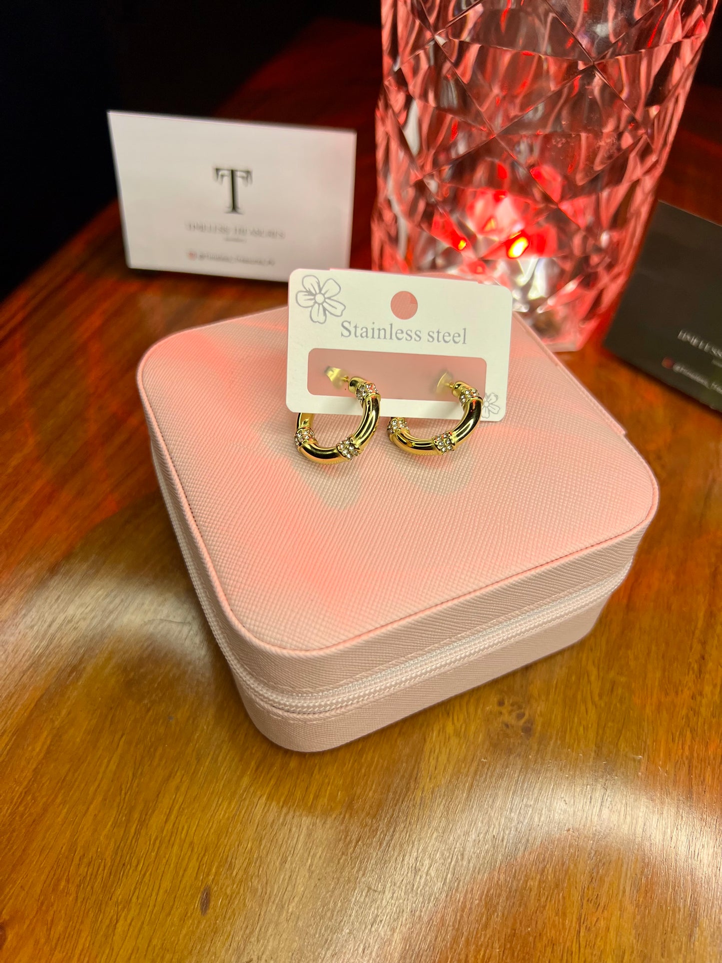 Premium Quality Stainless Steel 18k Gold Fine Hoops