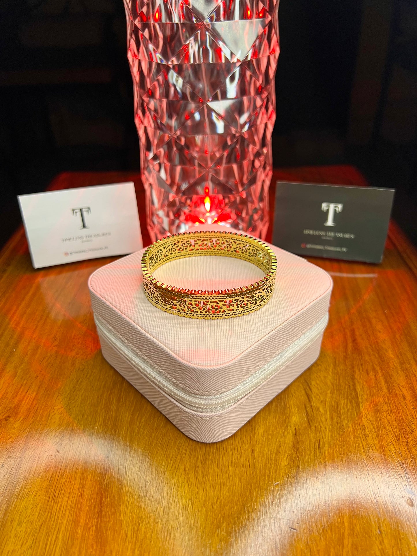 Premium Quality Stainless Steel 18k Vintage Royal Cuff