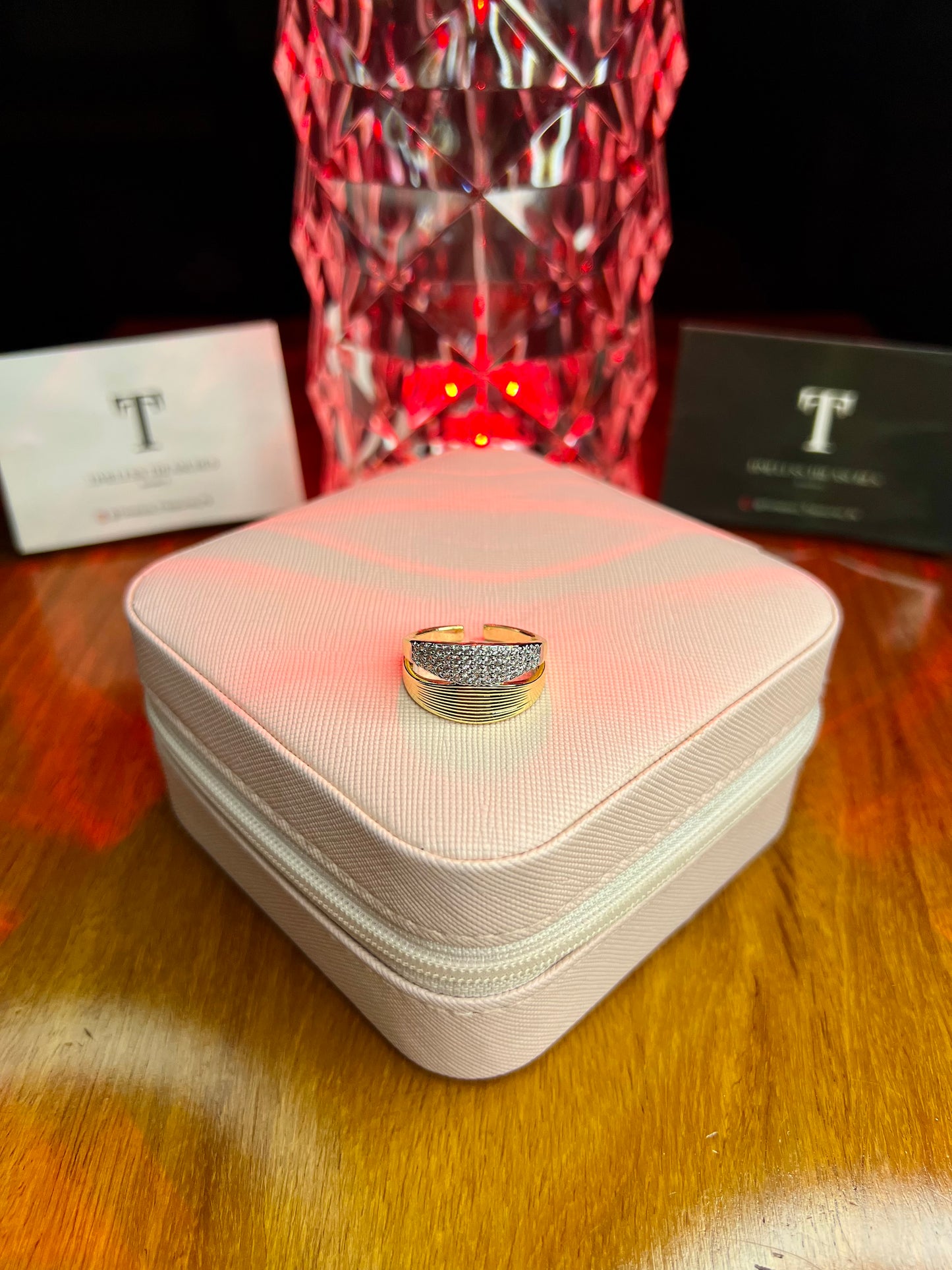 Premium Quality 18k Gold Plated Micro Zircon Egyptian Rings