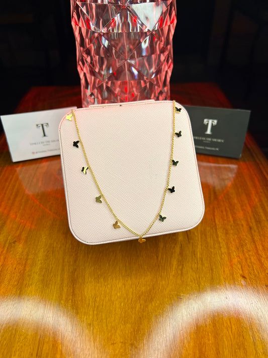 Premium Quality Stainless Steel 18k Butterfly Bliss Chain