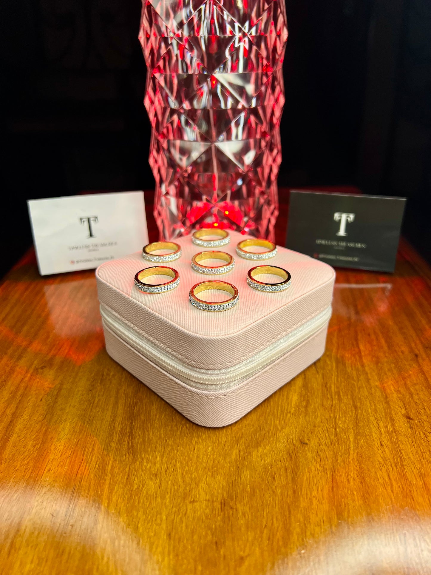 Premium Quality Stainless Steel 18k Eternity Band