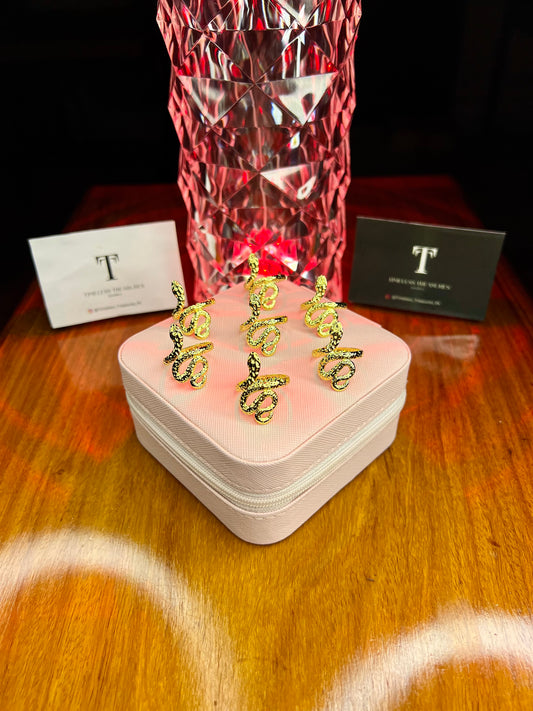 Premium Quality Stainless Steel 18k Python Ring