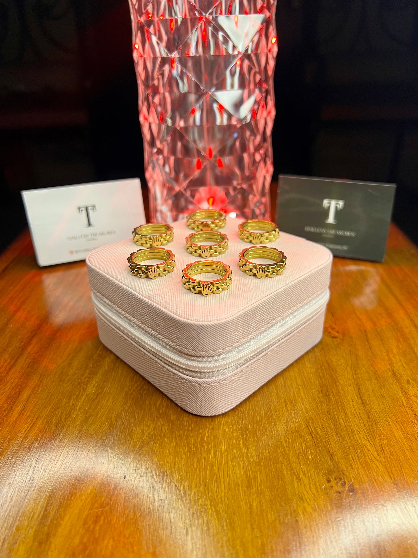 Premium Quality Stainless Steel 18k Rolex Ring