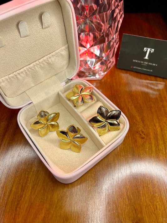 Premium Quality Stainless Steel 18k Large Flower