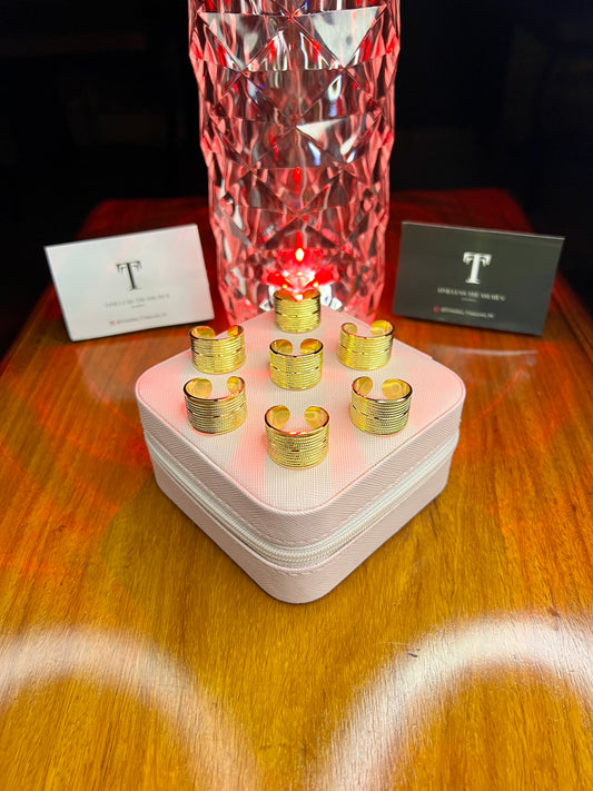 Premium Quality Stainless Steel 18k Muse Gold Ring