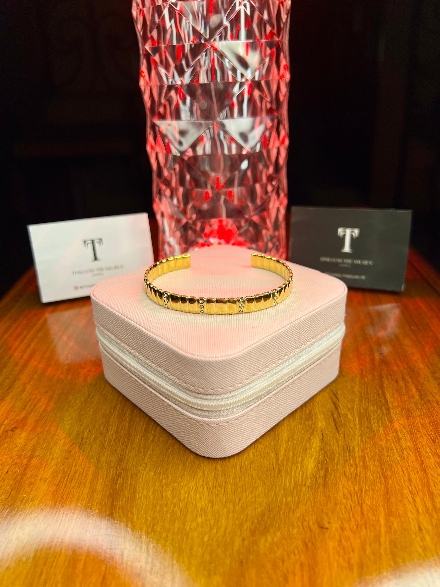 Premium Quality Stainless Steel 18k Lux Line Bracelet