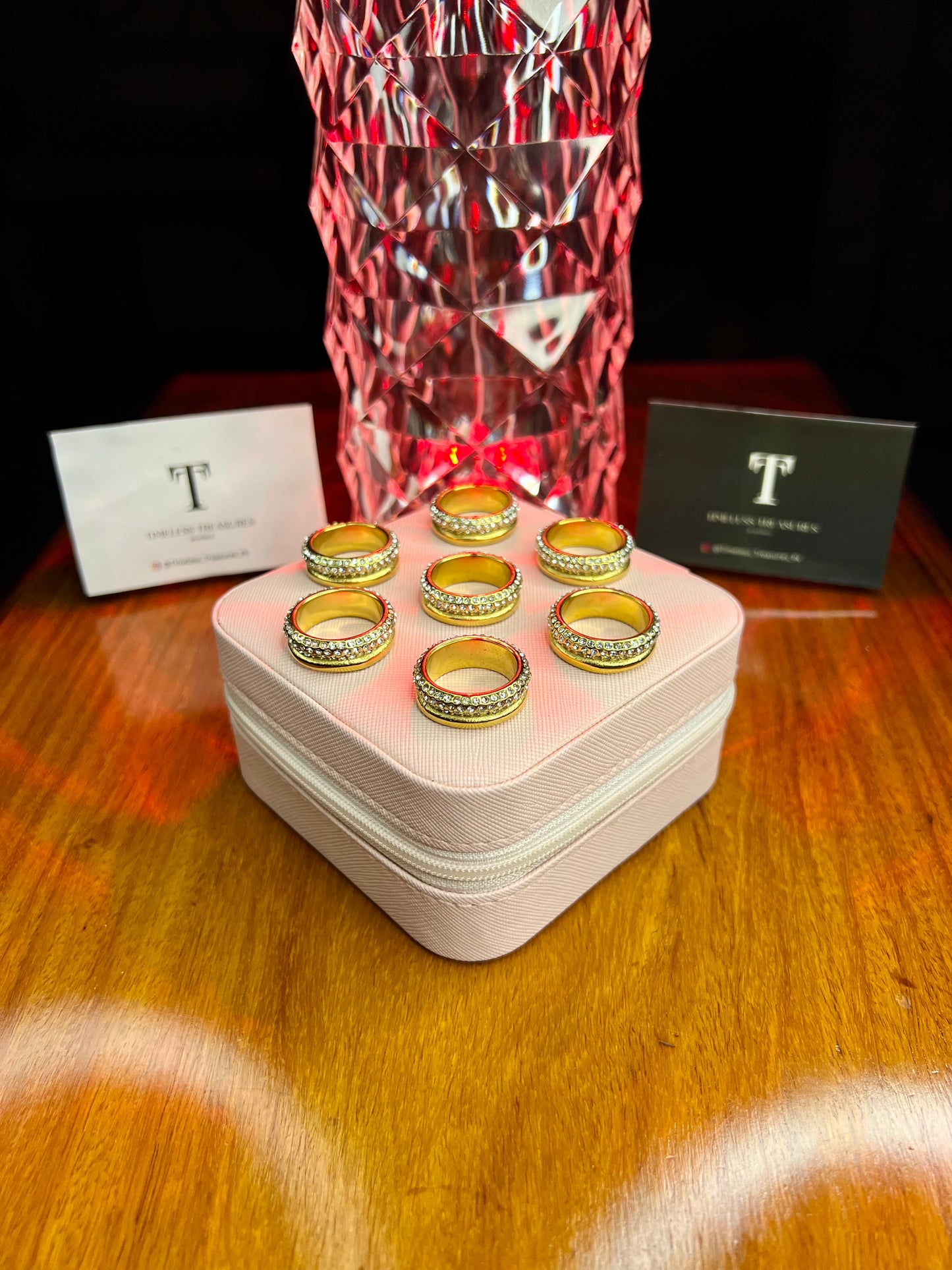 Premium Quality Stainless Steel 18k Galaxy Gold Ring