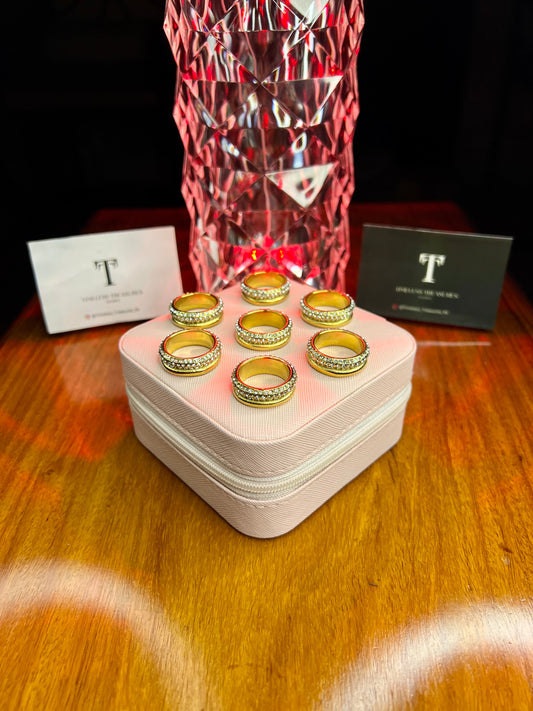 Premium Quality Stainless Steel 18k Galaxy Gold Ring