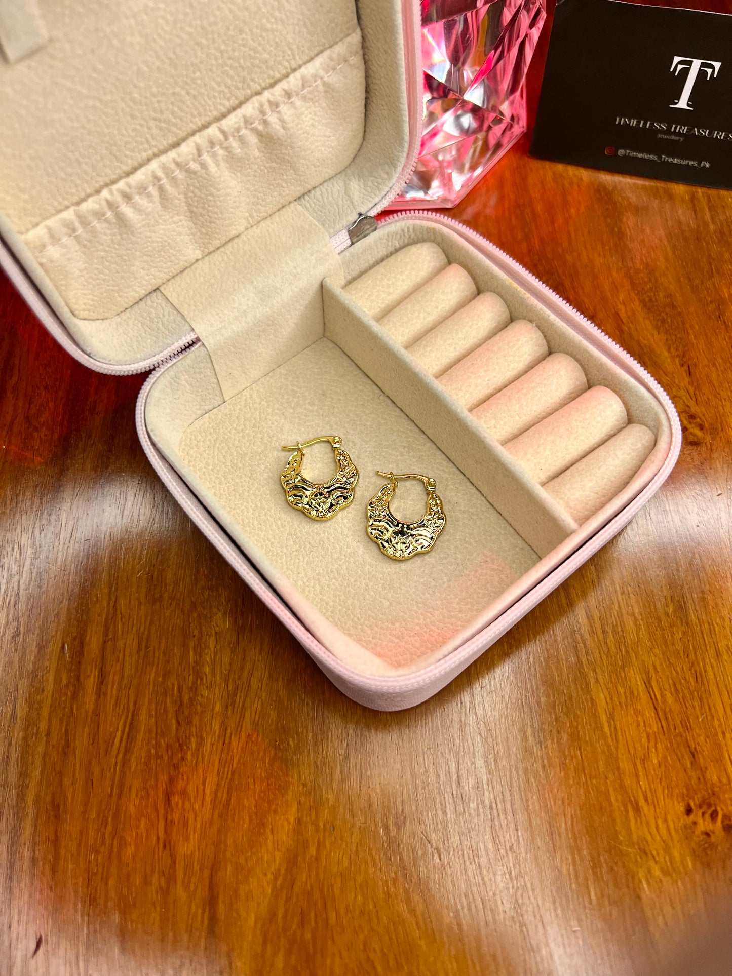 Premium Quality Stainless Steel 18k Luxury Gold Hoops