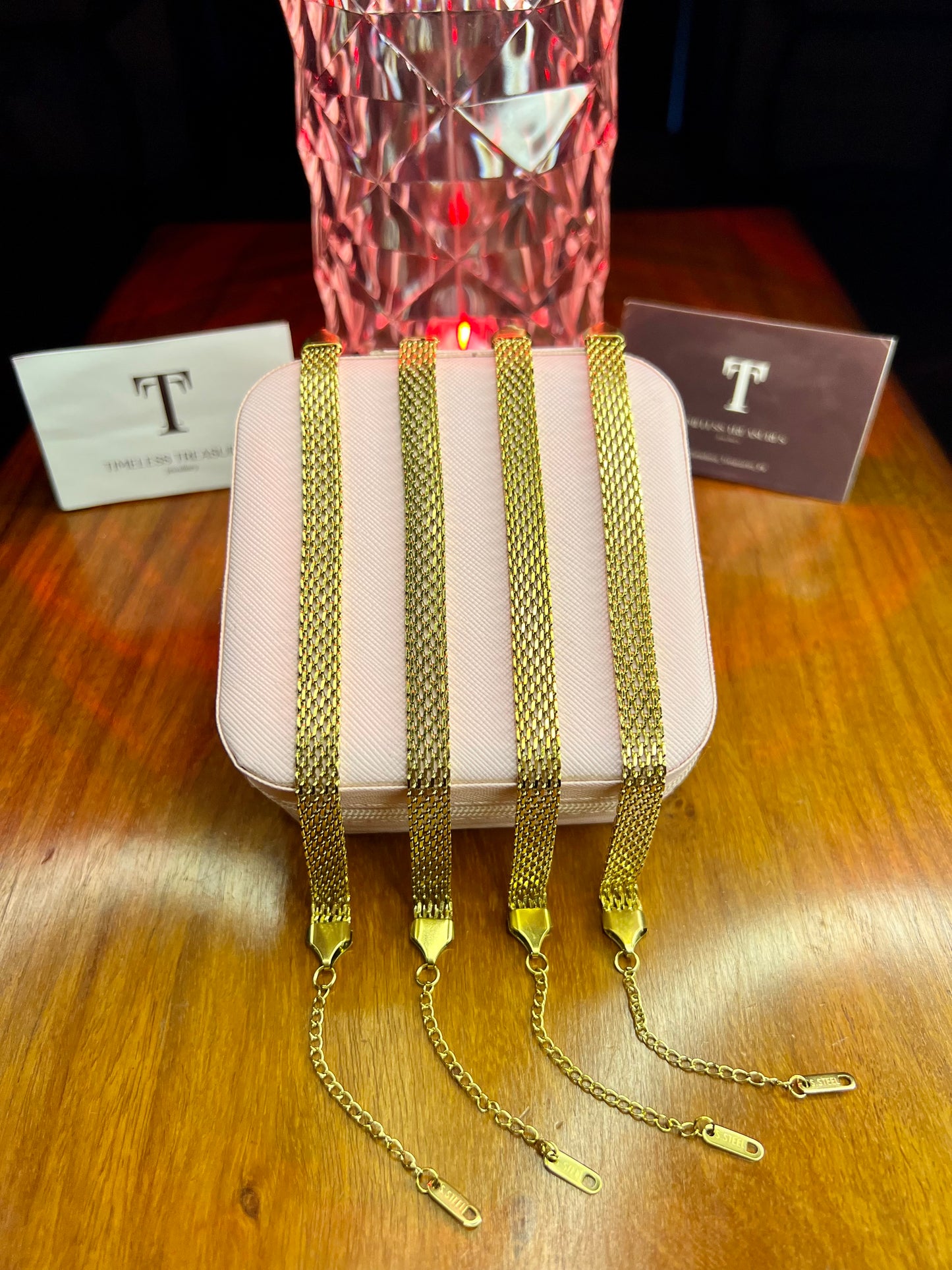 Premium Quality Stainless Steel 18k Classic Mesh Bracelet