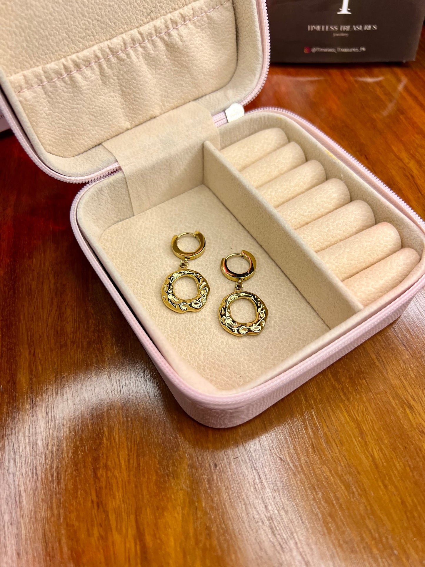 Premium Quality Stainless Steel 18k Vintage Ring Luxury Earrings