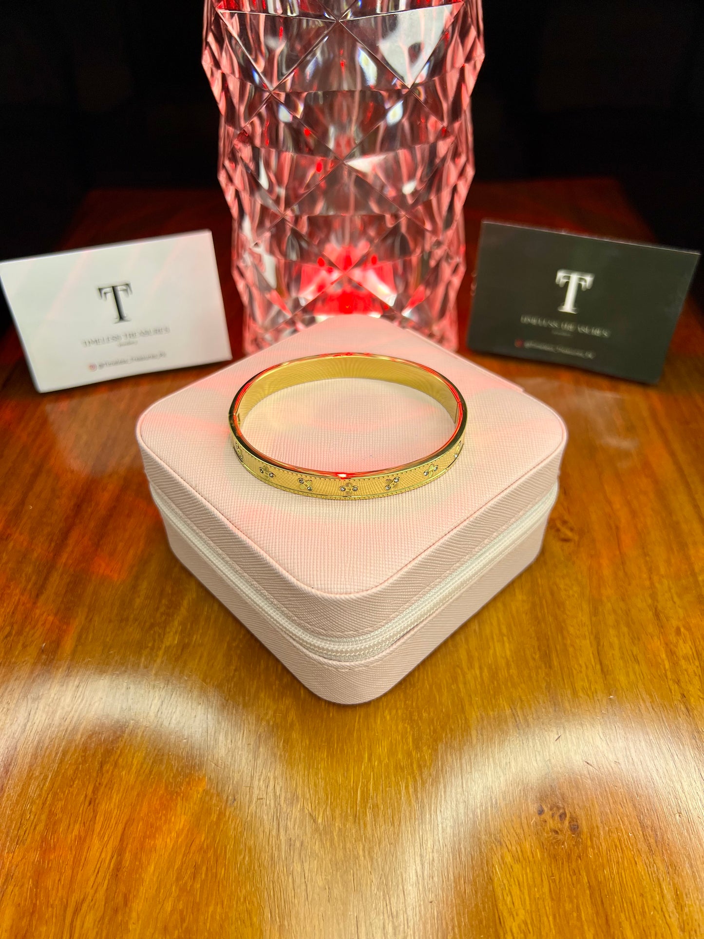 Premium Quality Stainless Steel 18k Stone Studded Vienna handcuff