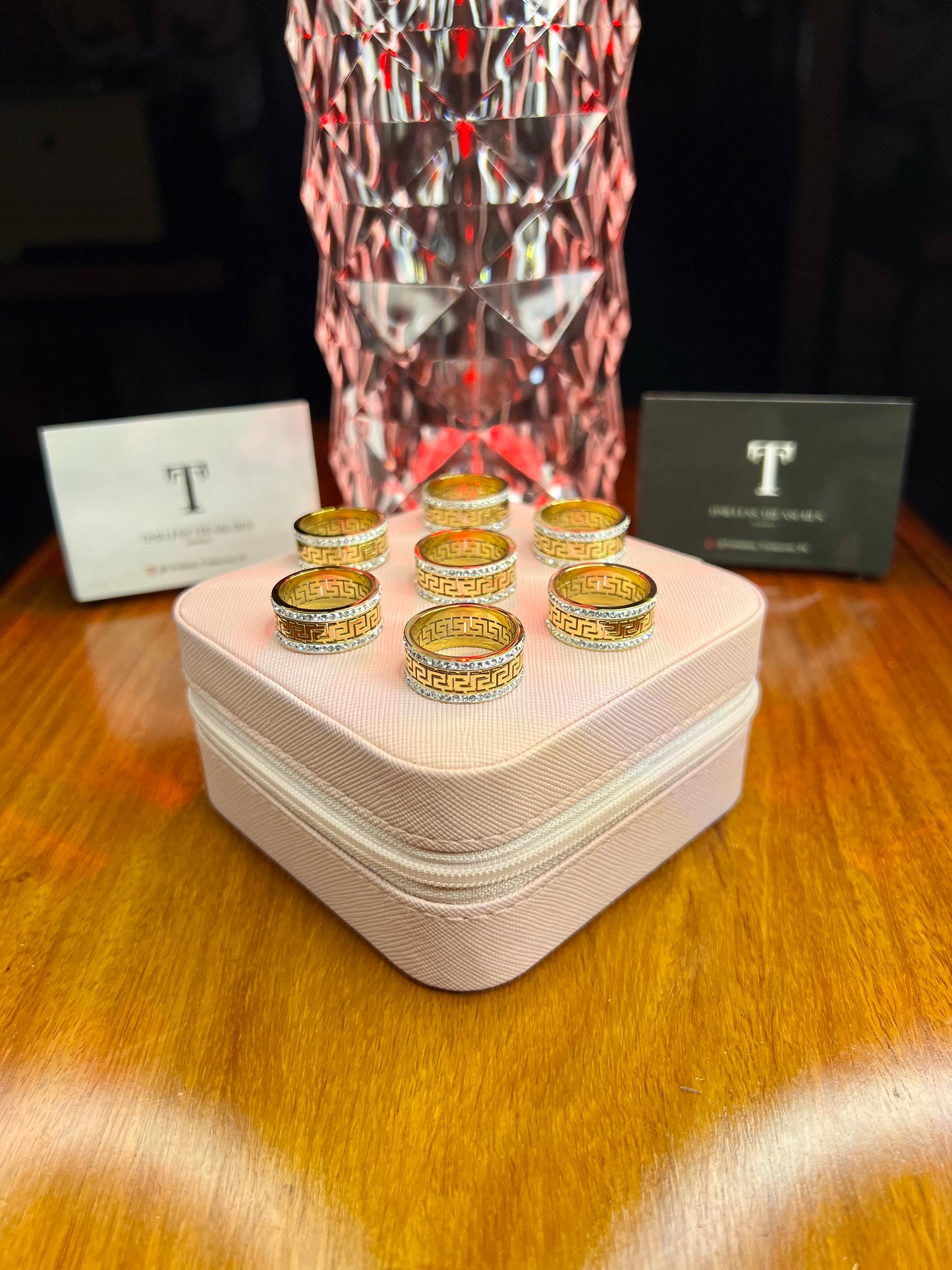 Premium Quality Stainless Steel 18k Eternal Maze Ring