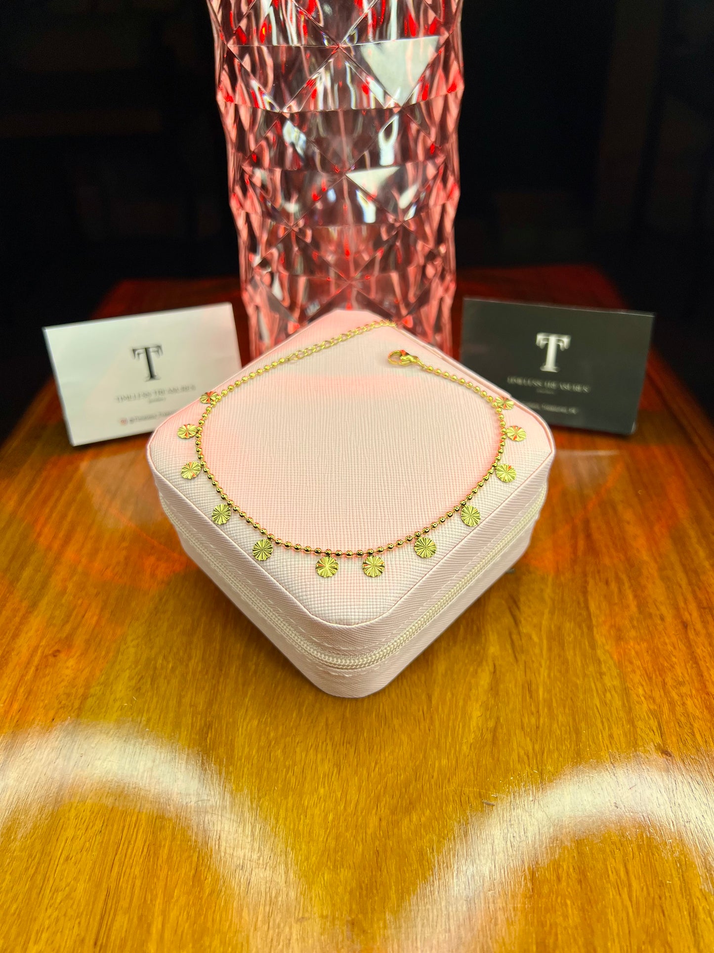 Premium Quality Stainless Steel 18k Golden Radiance Anklet