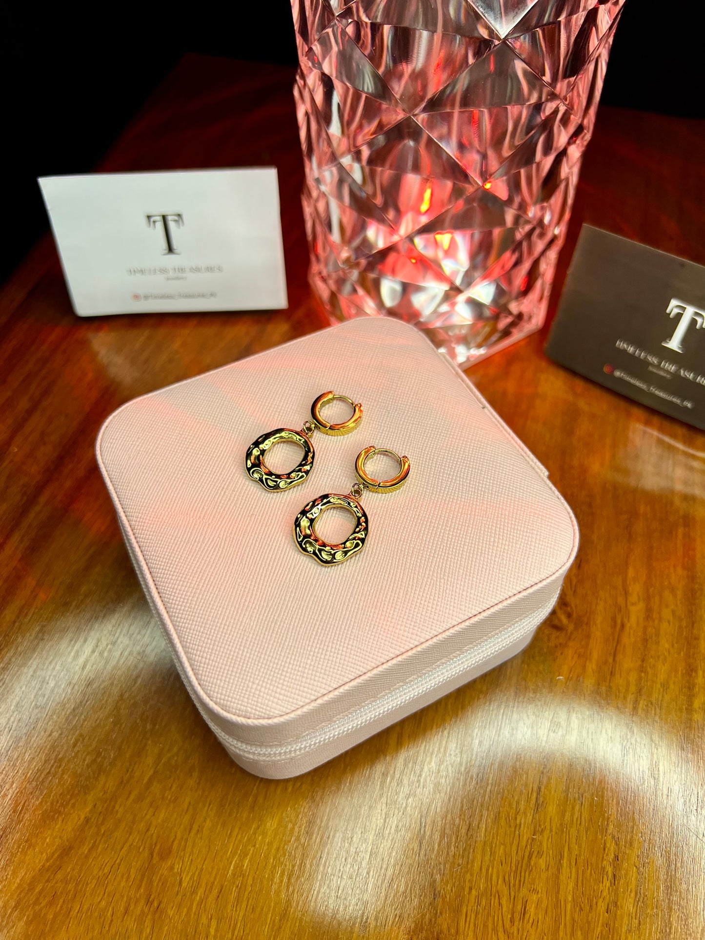 Premium Quality Stainless Steel 18k Vintage Ring Luxury Earrings