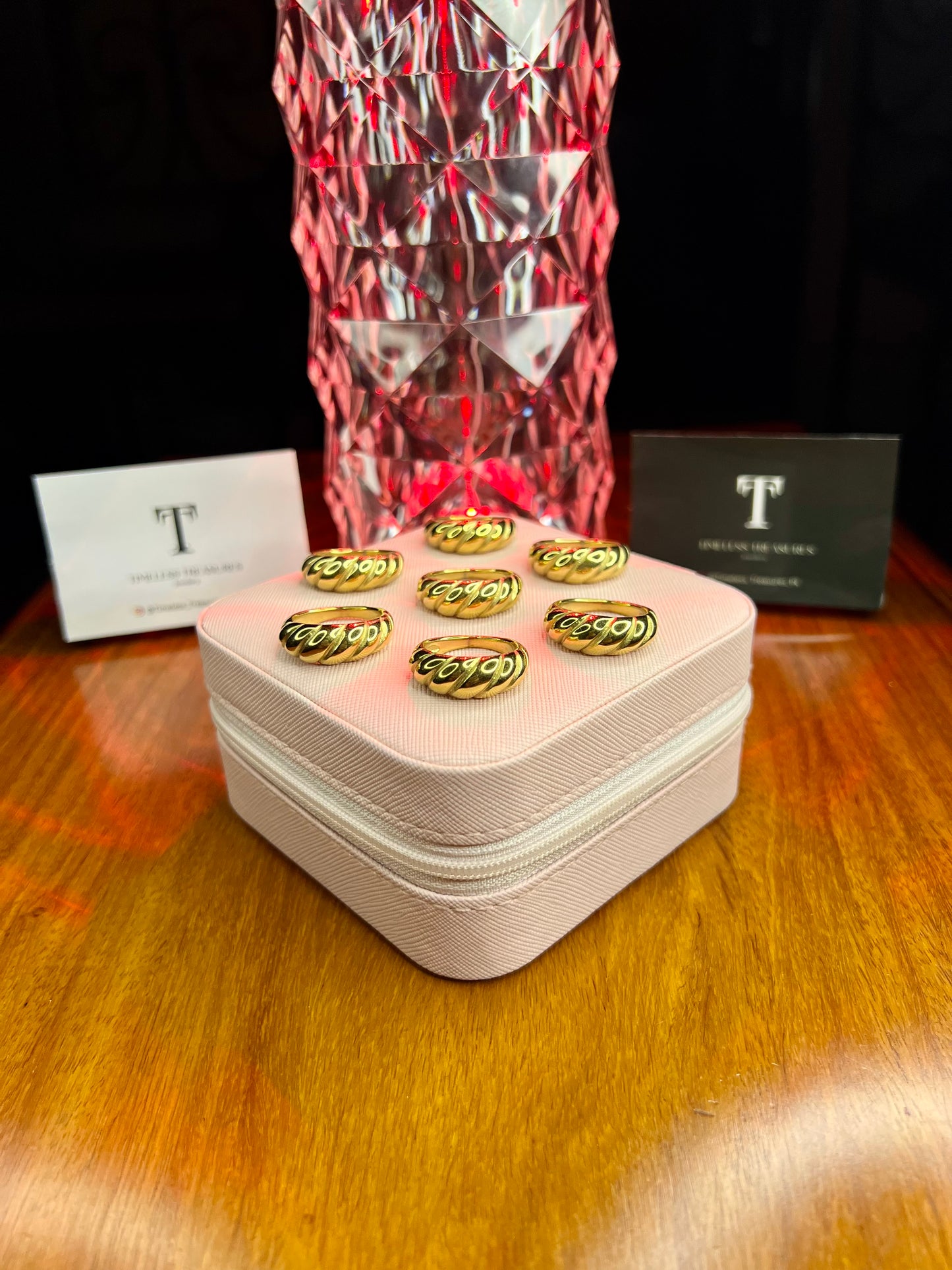 Premium Quality Stainless Steel 18k Croissant Ring