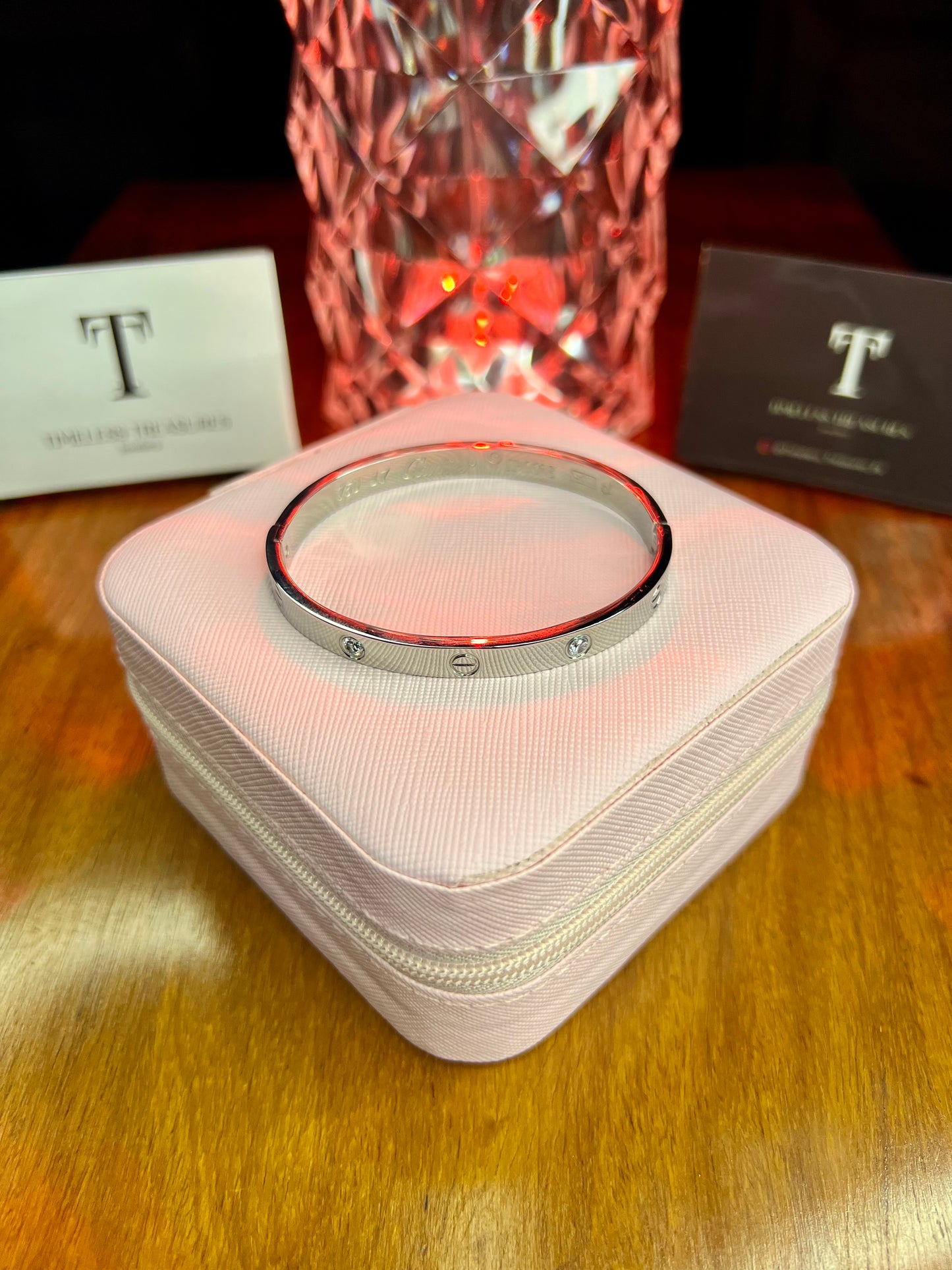 Premium Quality Stainless Steel Cartier Inspired Silver Handcuff