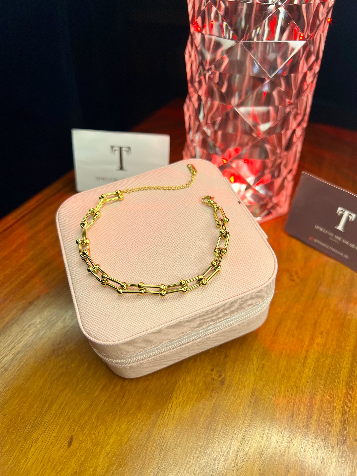 Premium Quality Stainless Steel 18k Chain Link Classic Bracelet