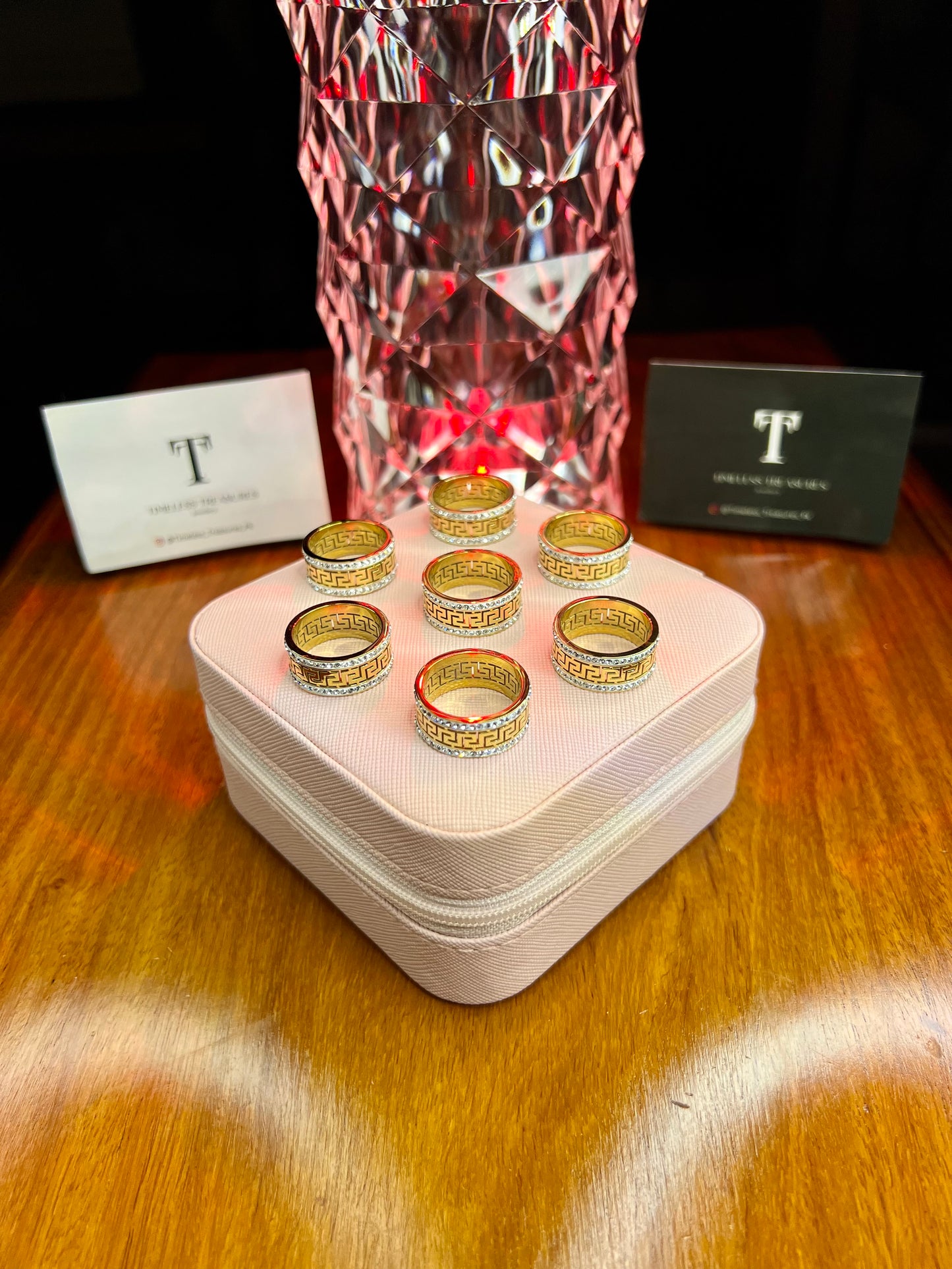 Premium Quality Stainless Steel 18k Eternal Maze Ring